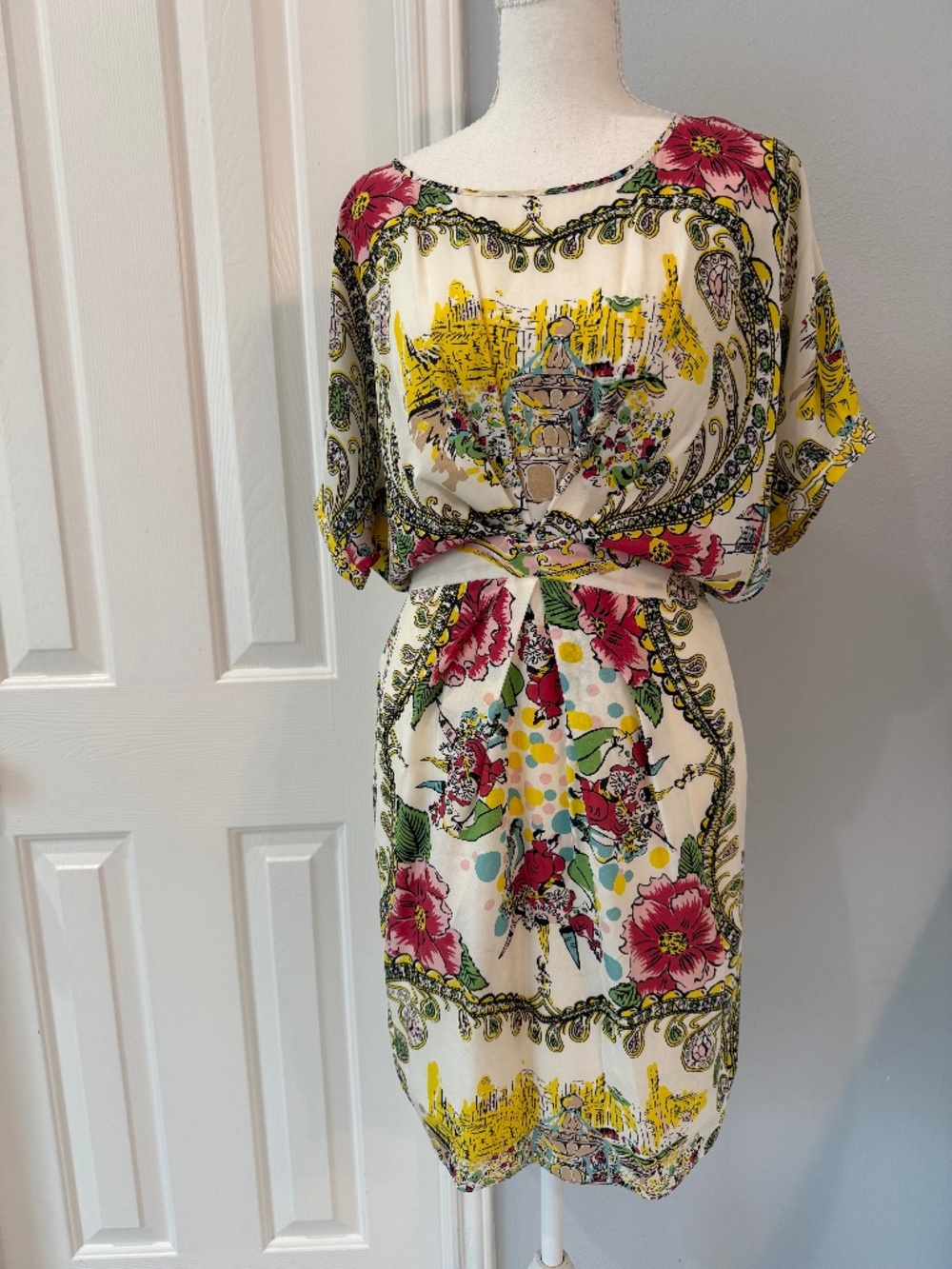 Collette Dinnigan Anthropologie Collab Silk Dress 0P | Rare Find |